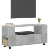 TV ormarić boja betona 102 x 34,5 x 43 cm od konstruiranog drva | shoptok.hr