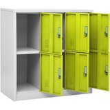  Ormarići s ključem 5 kom svjetlosivi/zeleni 90x45x92,5 cm čelik | shoptok.hr