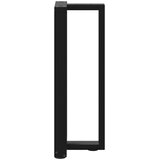 vidaXL konzolna miza noge t-oblika 2 kosa črna 38x25x(72-73) cm jeklo | Shoptok.si