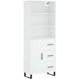  Visoka komoda bijela 69 5x34x180 cm konstruirano drvo | shoptok.hr