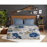 Good Morning Modra/siva enojna flanelna posteljnina 140x200 cm Gabin – | Shoptok.si