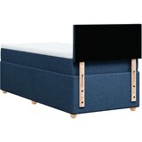  Krevet s oprugama i madracem plavi 90 x 190 cm od tkanine | shoptok.hr
