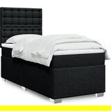  The Living Store Box spring postelja z vzmetnico črn 90x190 cm blago - Box Spring Postelja, (21512221) | Shoptok.si