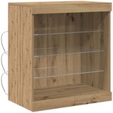  LED komoda Umjetnički hrast 60,5 x 37 x 67 cm Konstruirano drvo | shoptok.hr