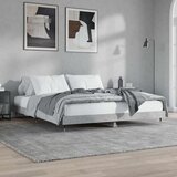  Okvir kreveta siva boja betona 120x200 cm od konstruiranog drva | shoptok.hr
