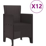  Vrtni set za objed 13 pcs Smeđa 300 x 100 x 73 cm Poli ratan | shoptok.hr