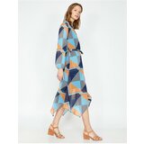 Koton Women's Navy Blue Patterned Dress Cijene