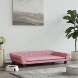 vidaXL Krevet za pse ružičasti 100 x 50 x 21 cm baršunasti | shoptok.hr