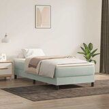 Maison Chic Box spring postelja - Vzmetna postelja z vzmetnico svetlo siva 80x220 cm žamet SL18744, (21893856) | Shoptok.si
