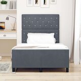 vidaXL Krevet Sivo 120x200 cm Baršun | shoptok.hr