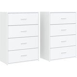 Maison Chic Komoda - Predalnik 2 kosa bela 60x31x84 cm inženirski les, (21720655) | Shoptok.si
