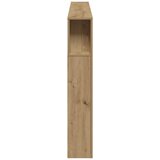  LED uzglavlje boja hrasta artisan 220x18,5x103,5 cm drveni | shoptok.hr