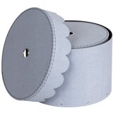 Bigso Box of Sweden Svetlo sive kartonaste škatle s pokrovom za shranjevanje v kompletu 2 ks ø 26x17,5 cm Wilma – | Shoptok.si