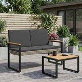  Vanjska klupa Siva i tamno siva 107 x 61 x 80 cm poliratan | shoptok.hr