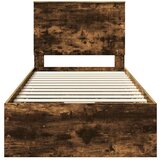  Konstrukcija postelje s predalom Dimljeni oreh 90 x 190 cm, (5000121255) | Shoptok.si