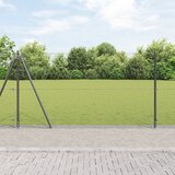 vidaXL šestkotna ograja siva 1,2x100 m jeklo | Shoptok.si