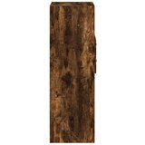 vidaXL Visoka omara dimljeni hrast 50x42,5x124 cm inženirski les | Shoptok.si