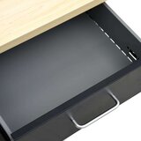 vidaXL radni stol crni 160 x 60 x 85 cm čelični | shoptok.hr