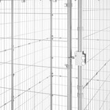 Vanjski kavez za pse s krovom pocinčani čelik 110x220x180 cm | shoptok.hr