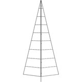 vidaXL Kovinska novoletna jelka za dekoracijo črna 210 cm | Shoptok.si