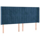  Uzglavlje tamnoplavo 163x16x118/128 cm baršunasto | shoptok.hr