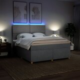  Krevet s oprugama i madracem svjetlosivi 180x200 cm od tkanine | shoptok.hr