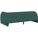 vidaXL Kotna postelja z vzglavjem Temno zelena 90 cm x 200 cm blago | Shoptok.si