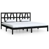  Za krevet od masivne borovine crni 200 x 200 cm | shoptok.hr