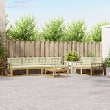  Set vanjskih sofa 6 kom. Bijela i krem | shoptok.hr