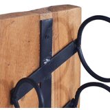 vidaXL Stalak za vino za 6 boca 35 x 35 x 100 cm od masivne tikovine | shoptok.hr
