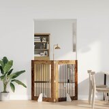  Vrata za pse s postoljem 2 pcs Staro drvo 80 x 100 cm | shoptok.hr
