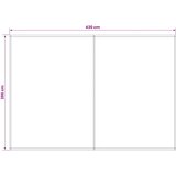  Zamjensko platno za tendu Svjetlosiva 450 × 300 cm Poliester | shoptok.hr