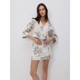 Reserved Suknja-šorc s dodatkom lana - šaren | shoptok.hr