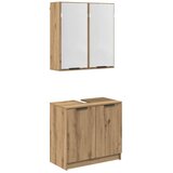  Set ormarića za kupaonicu Umjetnički hrast Konstruirano drvo | Eponuda.com