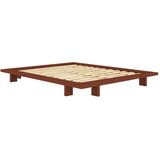 Karup Design Zakonska postelja iz masivnega bora brez vzglavja z letvenim dnom 140x200 cm v barvi terakote Japan – Cene