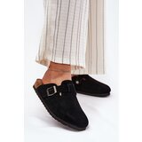 Big Star Suede Ladies Clogs With Buckle | Shoptok.si