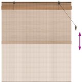 Rolo zavjesa Smeđa 160 x 160 cm Bambus | shoptok.hr