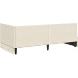  Kutni krevetni okvir s madracem 2 kom. Krema Baršun - Krema 90 x 200 cm | shoptok.hr