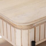  Ručni stolić za kavu Bijela 85 x 45 x 50 cm Čvrsto drvo manga | Shoptok.si