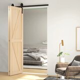  Set okova za klizna vrata 122 cm Set okova za dvokrilna klizna vrata s vješalicama u obliku slova J stezaljke za cijevi | shoptok.hr