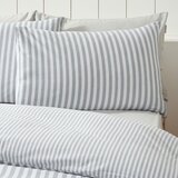 Catherine Lansfield Siva flanelska posteljina za bračni krevet 200x200 cm Stripe – | shoptok.hr