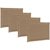  Jastučići za sjedenje 4 pcs Sivosmeđa 47 x 36 x 2 cm Poliester | shoptok.hr