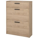 Tvilum Preklopna omarica za čevlje v hrastovem dekorju v naravni barvi 70x94x24 cm Escape – | Shoptok.si