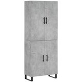  Visoka komoda siva betona 69,5x34x180 cm od konstruiranog drva | shoptok.hr