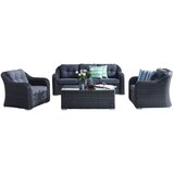Vrtne garniture Komplet iz ratana RICHMOND ANTRACIT | Shoptok.si