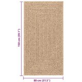  Tepih ZIZUR 80 x 150 cm s izgledom jute unutarnji i vanjski | shoptok.hr