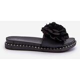 Boto FK1 Women's Sandals Decorated with Flowers Black Cellanen | shoptok.hr