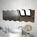vidaXL Stenska ogledala 4 kosi 60x18,5 cm valovito steklo Cene