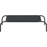  Povišeni krevet za pse crni 90x50x20 cm Oxford tkanina i čelik | Shoptok.si