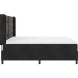  Okvir kreveta s madracem crni 200x200 cm baršun | shoptok.hr